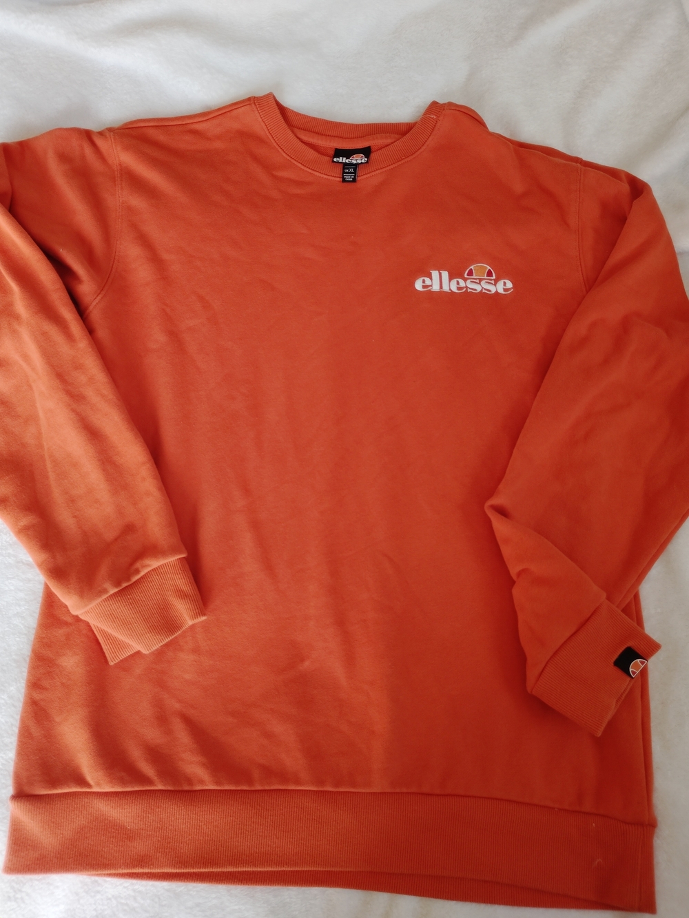 Ellesse Heritage Women’s XL  Sweatshirt Red Orange Sporty Streetwear